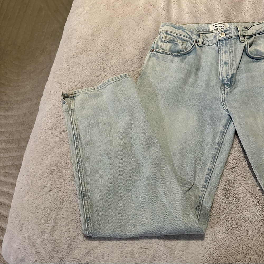 Reformation Val 90s Midrise straight Jean sz 27 - Picture 6 of 10